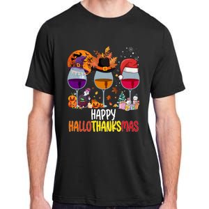 Hallothanksmas Funny Graphic Plus Size Adult ChromaSoft Performance T-Shirt