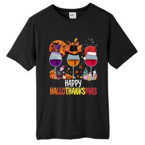 Hallothanksmas Funny Graphic Plus Size Tall Fusion ChromaSoft Performance T-Shirt