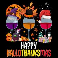 Hallothanksmas Funny Graphic Plus Size Drawstring Bag