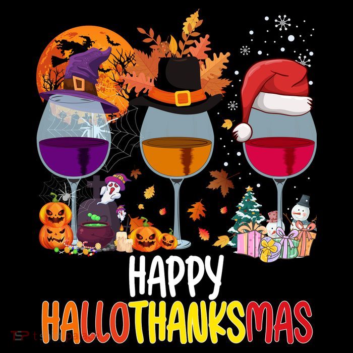 Hallothanksmas Funny Graphic Plus Size Baby Bodysuit