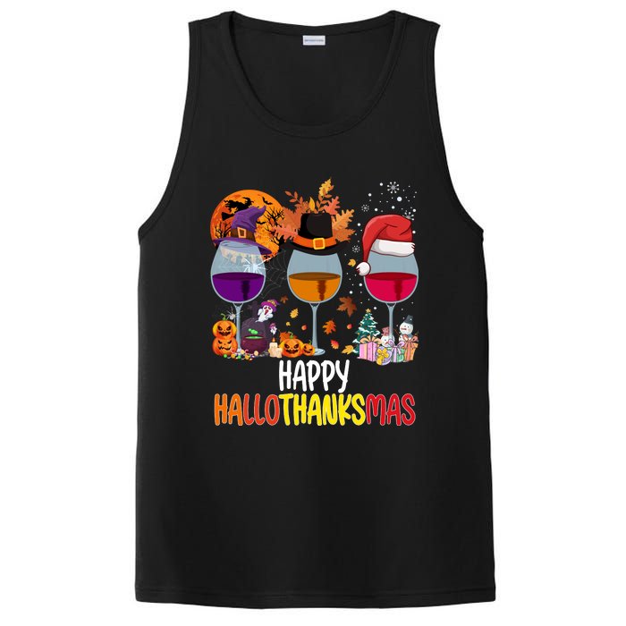 Hallothanksmas Funny Graphic Plus Size PosiCharge Competitor Tank