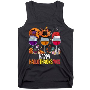 Hallothanksmas Funny Graphic Plus Size Tank Top