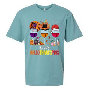 Hallothanksmas Funny Graphic Plus Size Sueded Cloud Jersey T-Shirt