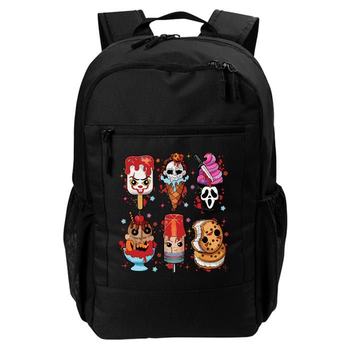 Horror Fan Gift Horror Ice Cream Dripping Ice Cream Backpack