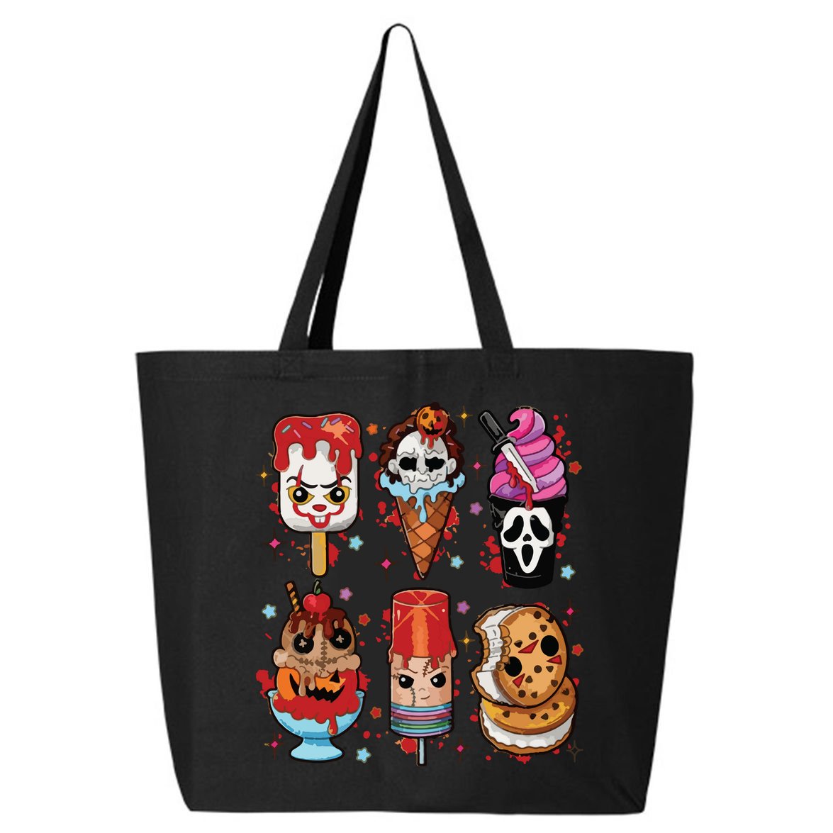 Horror Fan Gift Horror Ice Cream Dripping Ice Cream 25L Jumbo Tote