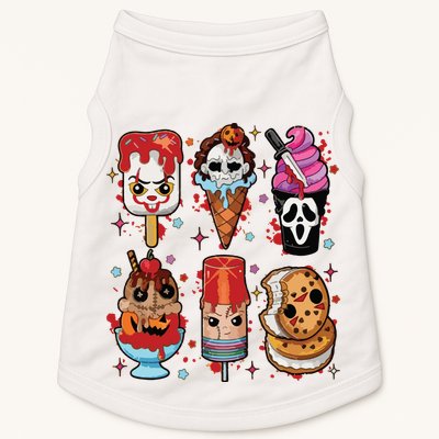 Horror Fan Gift Horror Ice Cream Dripping Ice Cream Doggie Tank