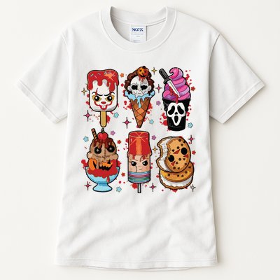 Horror Fan Gift Horror Ice Cream Dripping Ice Cream Tall T-Shirt