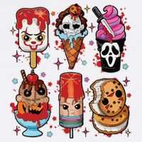 Horror Fan Gift Horror Ice Cream Dripping Ice Cream Button