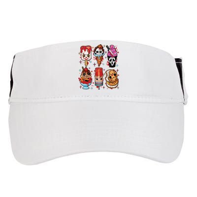 Horror Fan Gift Horror Ice Cream Dripping Ice Cream Adult Drive Performance Visor