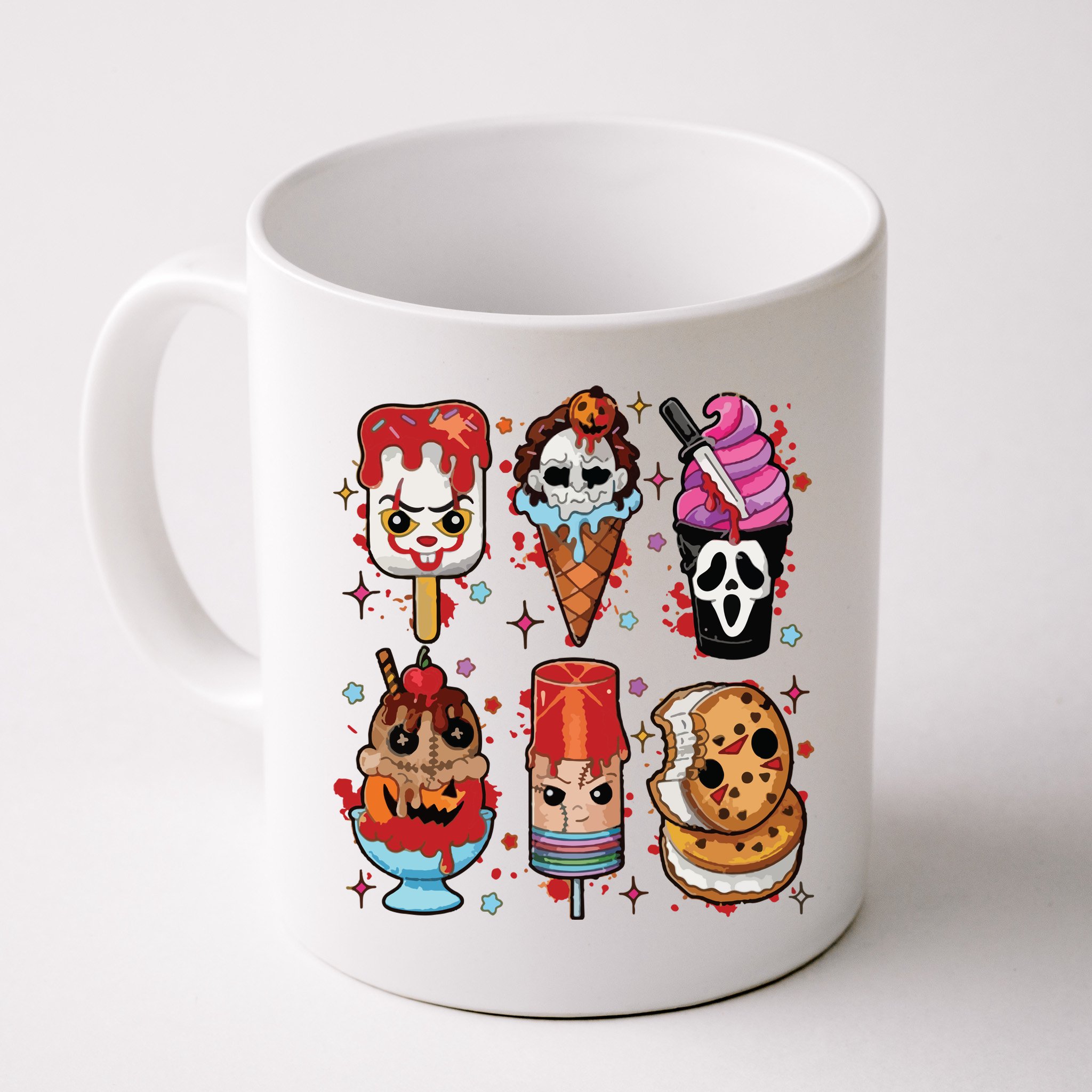 Horror Fan Gift Horror Ice Cream Dripping Ice Cream Mug