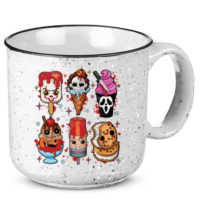 Horror Fan Gift Horror Ice Cream Dripping Ice Cream 15oz Campfire Ceramic Mug