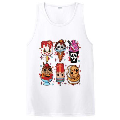 Horror Fan Gift Horror Ice Cream Dripping Ice Cream PosiCharge Competitor Tank