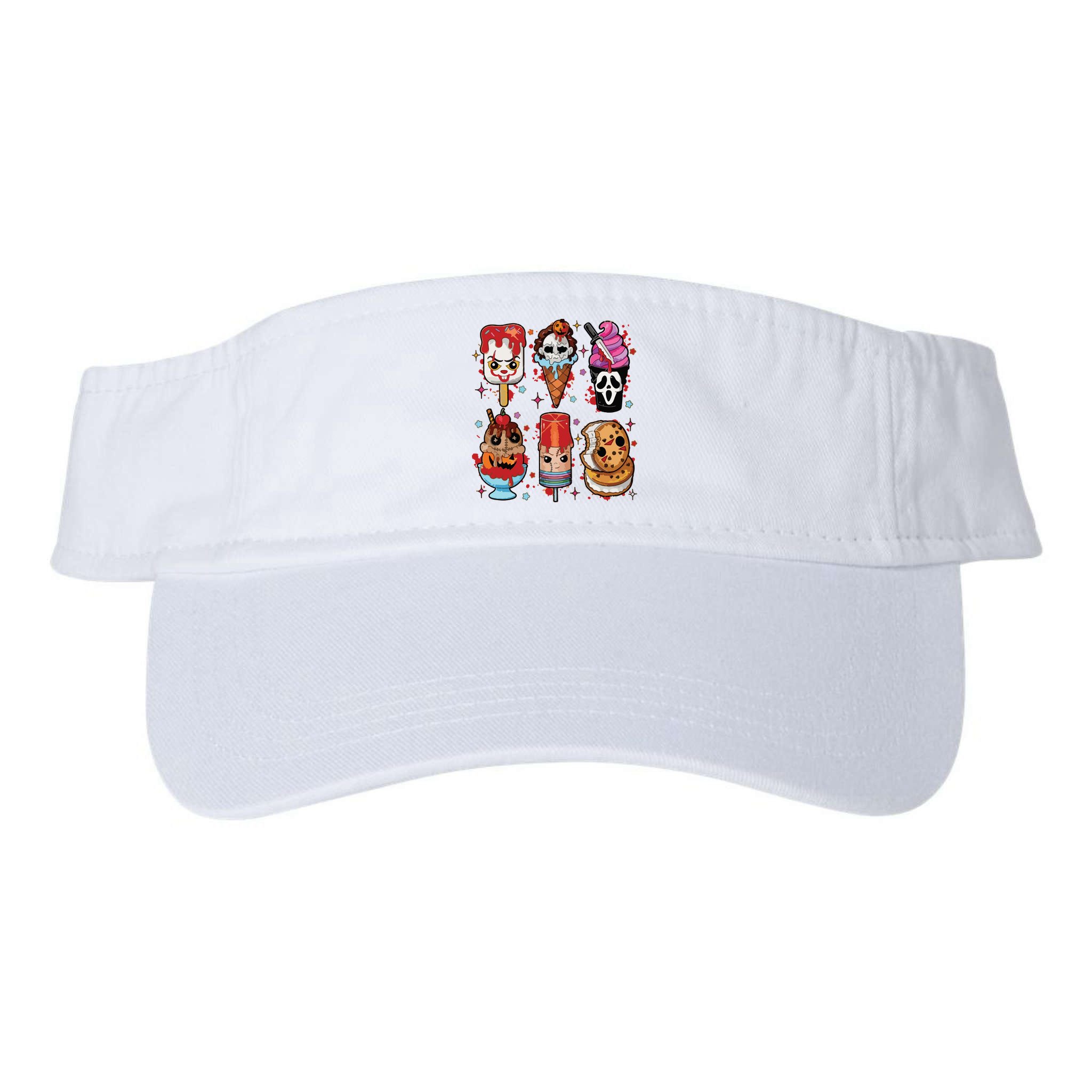 Horror Fan Gift Horror Ice Cream Dripping Ice Cream Visor
