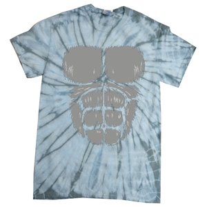 Halloween Funny Gorilla Monkey Belly Chest Costume Tie-Dye T-Shirt