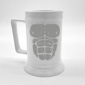 Halloween Funny Gorilla Monkey Belly Chest Costume Beer Stein