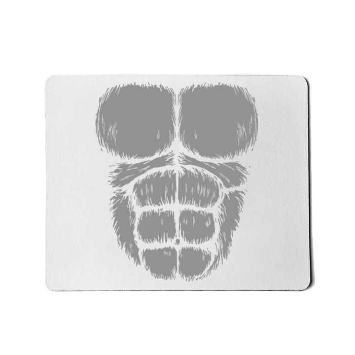 Halloween Funny Gorilla Monkey Belly Chest Costume Mousepad