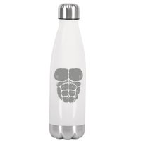 Halloween Funny Gorilla Monkey Belly Chest Costume Stainless Steel Insulated Water Bottle