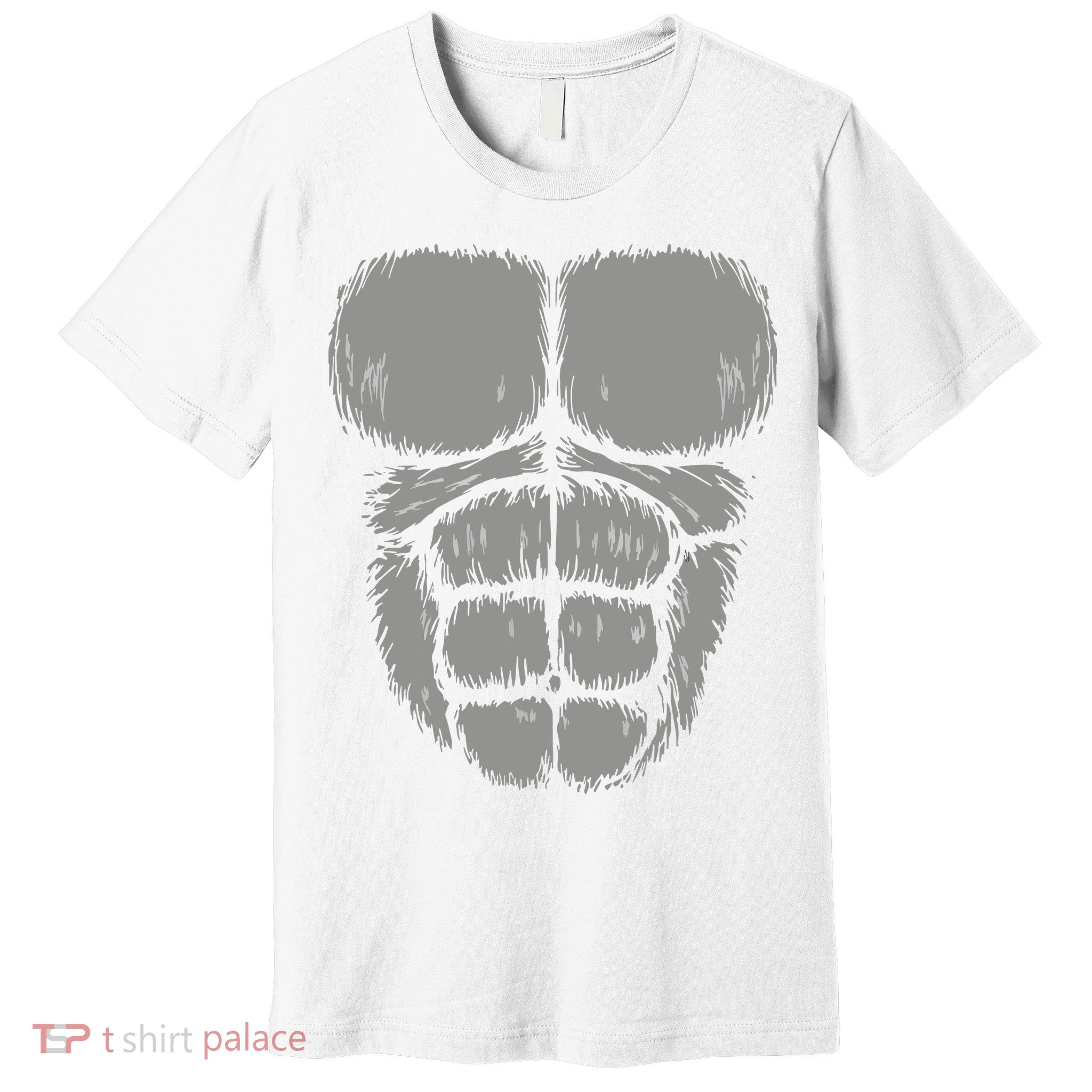 Halloween Funny Gorilla Monkey Belly Chest Costume Premium T-Shirt