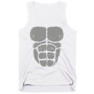 Halloween Funny Gorilla Monkey Belly Chest Costume Tank Top