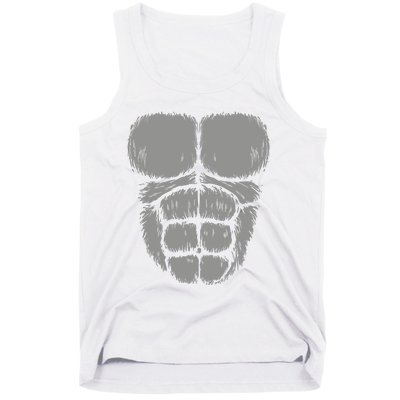 Halloween Funny Gorilla Monkey Belly Chest Costume Tank Top