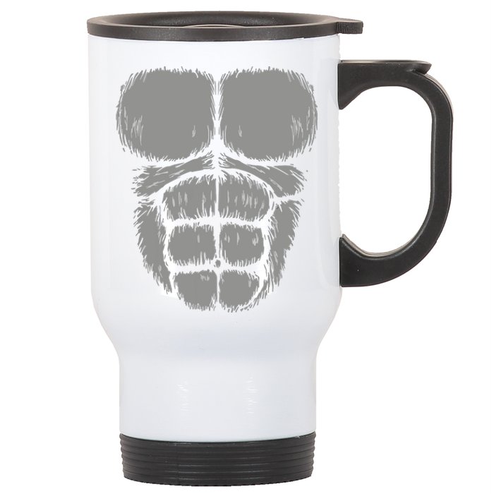 Halloween Funny Gorilla Monkey Belly Chest Costume Stainless Steel Travel Mug