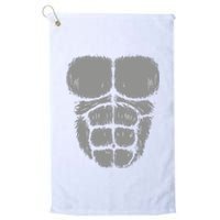 Halloween Funny Gorilla Monkey Belly Chest Costume Platinum Collection Golf Towel