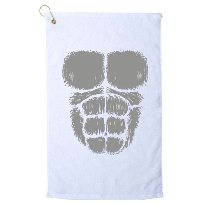 Halloween Funny Gorilla Monkey Belly Chest Costume Platinum Collection Golf Towel