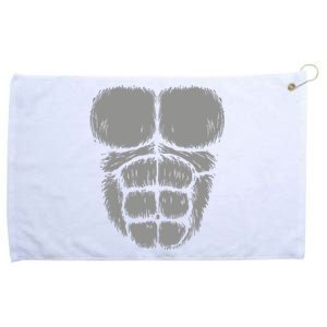 Halloween Funny Gorilla Monkey Belly Chest Costume Grommeted Golf Towel