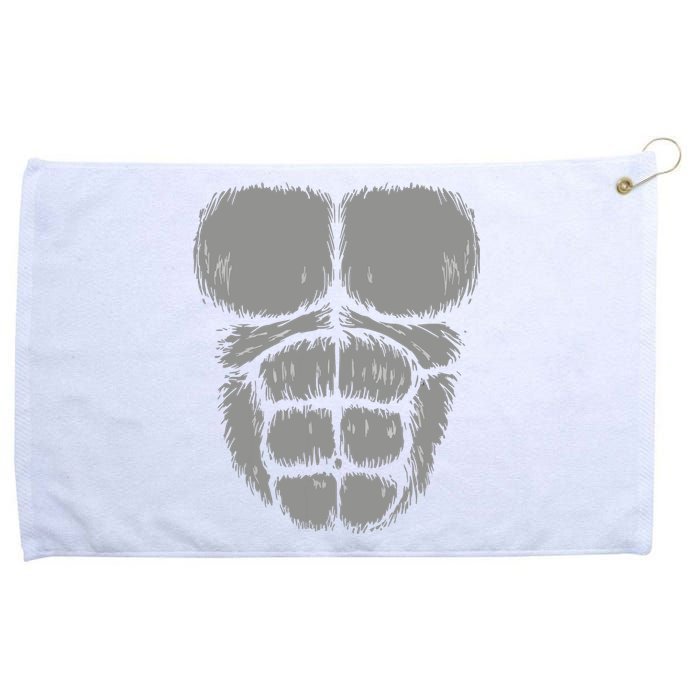 Halloween Funny Gorilla Monkey Belly Chest Costume Grommeted Golf Towel