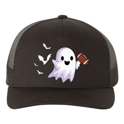 Halloween Football Ghost Playing All Hallows Day Yupoong Adult 5-Panel Trucker Hat