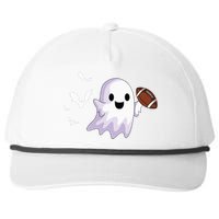 Halloween Football Ghost Playing All Hallows Day Snapback Five-Panel Rope Hat