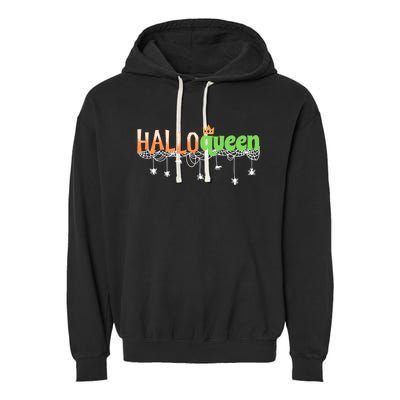 Halloween For Girls Halloween Queen Garment-Dyed Fleece Hoodie