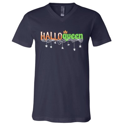 Halloween For Girls Halloween Queen V-Neck T-Shirt