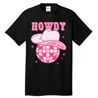 Howdy Fourth Grade Disco Cowboy Back To School Teacher Tall T-Shirt