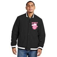 Howdy Fourth Grade Disco Cowboy Back To School Teacher Insulated Varsity Jacket