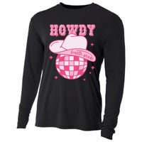 Howdy Fourth Grade Disco Cowboy Back To School Teacher Cooling Performance Long Sleeve Crew