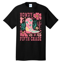 Howdy Fifth Grade Western 5th Grade Teacher Cowboy Cows Tall T-Shirt