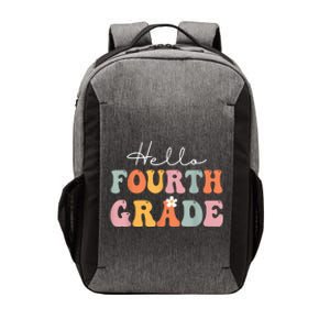 Hello Fourth Grade Back To School Groovy Teacher Student Vector Backpack