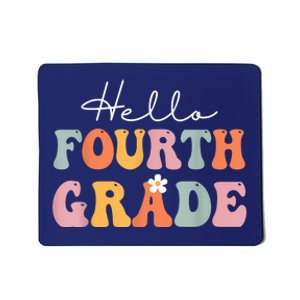 Hello Fourth Grade Back To School Groovy Teacher Student Mousepad