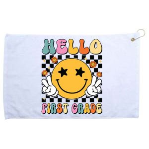 Hello First Grade Team 1st Grade Teacher Girl Back To School Grommeted Golf Towel