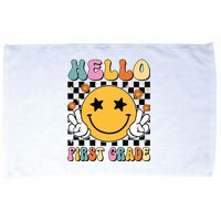 Hello First Grade Team 1st Grade Teacher Girl Back To School Microfiber Hand Towel