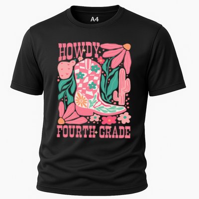 Howdy Fourth Grade Western 4th Grade Teacher Cowboy Cowgirl Performance Shirt