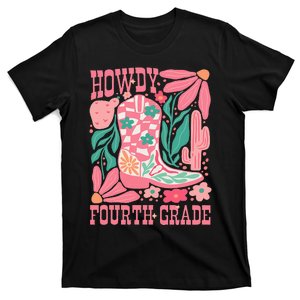 Howdy Fourth Grade Western 4th Grade Teacher Cowboy Cowgirl T-Shirt