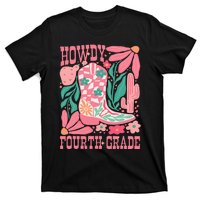 Howdy Fourth Grade Western 4th Grade Teacher Cowboy Cowgirl T-Shirt