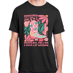 Howdy Fourth Grade Western 4th Grade Teacher Cowboy Cowgirl Adult ChromaSoft Performance T-Shirt