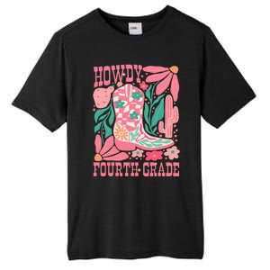 Howdy Fourth Grade Western 4th Grade Teacher Cowboy Cowgirl Tall Fusion ChromaSoft Performance T-Shirt