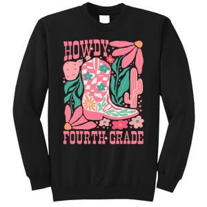 Howdy Fourth Grade Western 4th Grade Teacher Cowboy Cowgirl Tall Sweatshirt