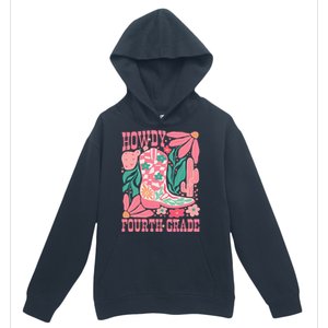 Howdy Fourth Grade Western 4th Grade Teacher Cowboy Cowgirl Urban Pullover Hoodie