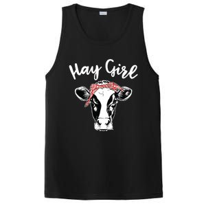 Hay Farmer Gift Cattle Cow Lovers PosiCharge Competitor Tank