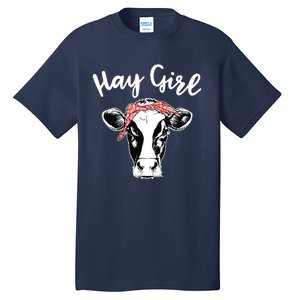 Hay Farmer Gift Cattle Cow Lovers Tall T-Shirt